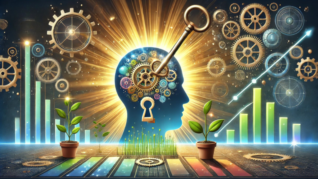 Image of key in a mechanical head
