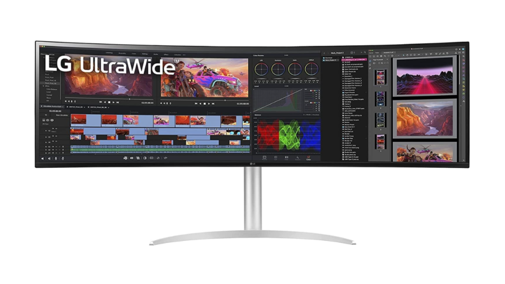 LG 49WQ95C-W 49 Inch 32:9 Curved UltraWide